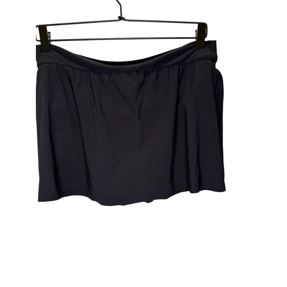 Miraclesuit Swim Skirt Women 10 Black Skirted Bottom 367671 Slimming Swimwear